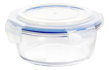 4 Contenedor Hermetico Vidrio Redondo Mediano 620 Ml - Vittori