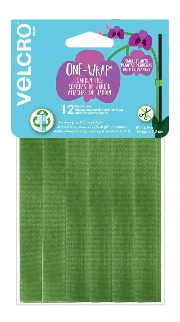 12pz Cinta Guia Plantas Velcro ® Correa Manualidades Jardin - Velcro - empaque