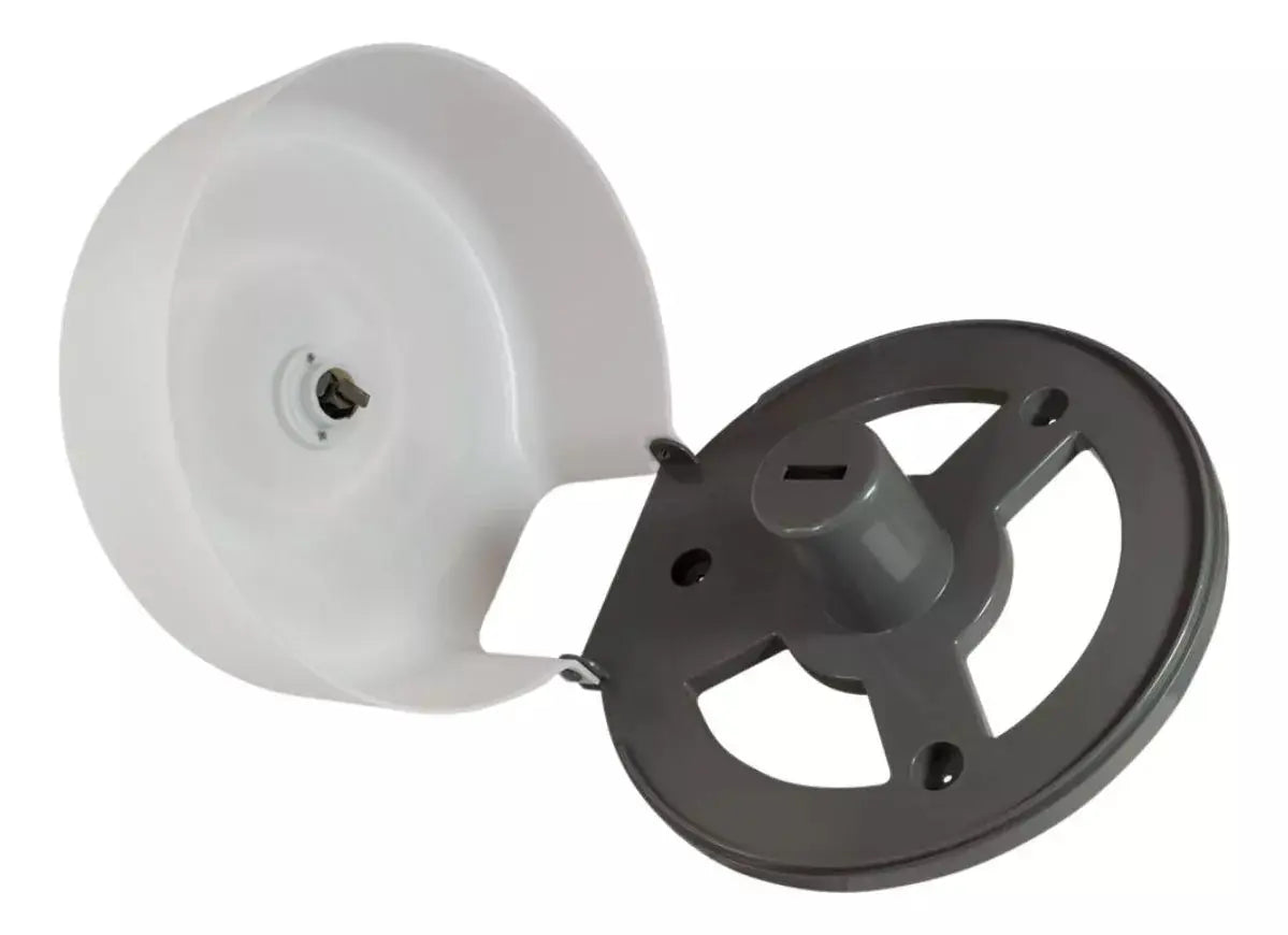 Despachador Papel Higienico Jumbo Oval Blanco Translucido - Oval - vista trasera