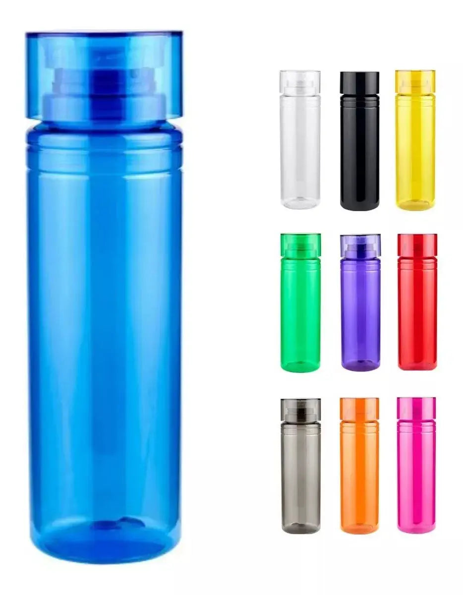 25 Cilindros Plástico Agua 850ml Colores Anfora Botella Agua Azul - unknown - empaque