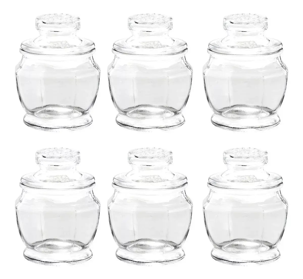 Set 6 Brocalito Vidrio Envase Octagonal Regalo Dulcero 100ml - Vittori