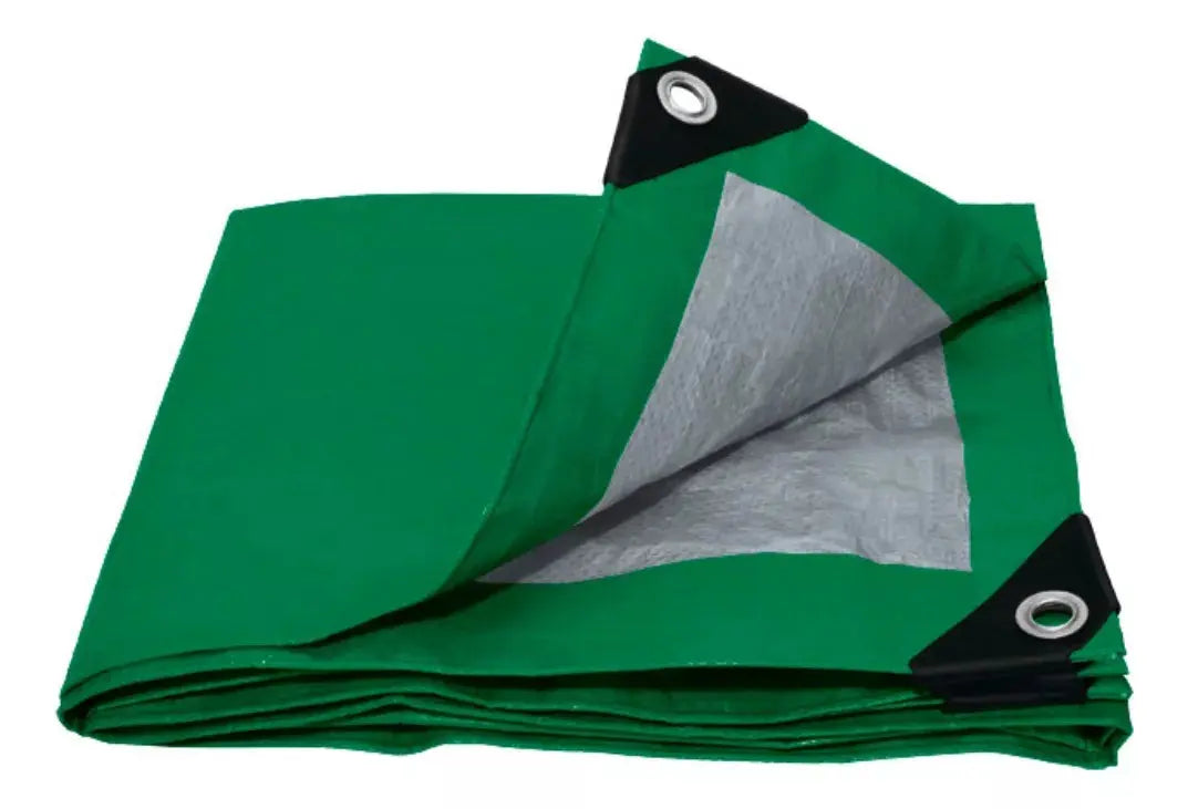 Lona Polietileno 4m X 5m Verde Aksi Reforzada Impermeable - Aksi