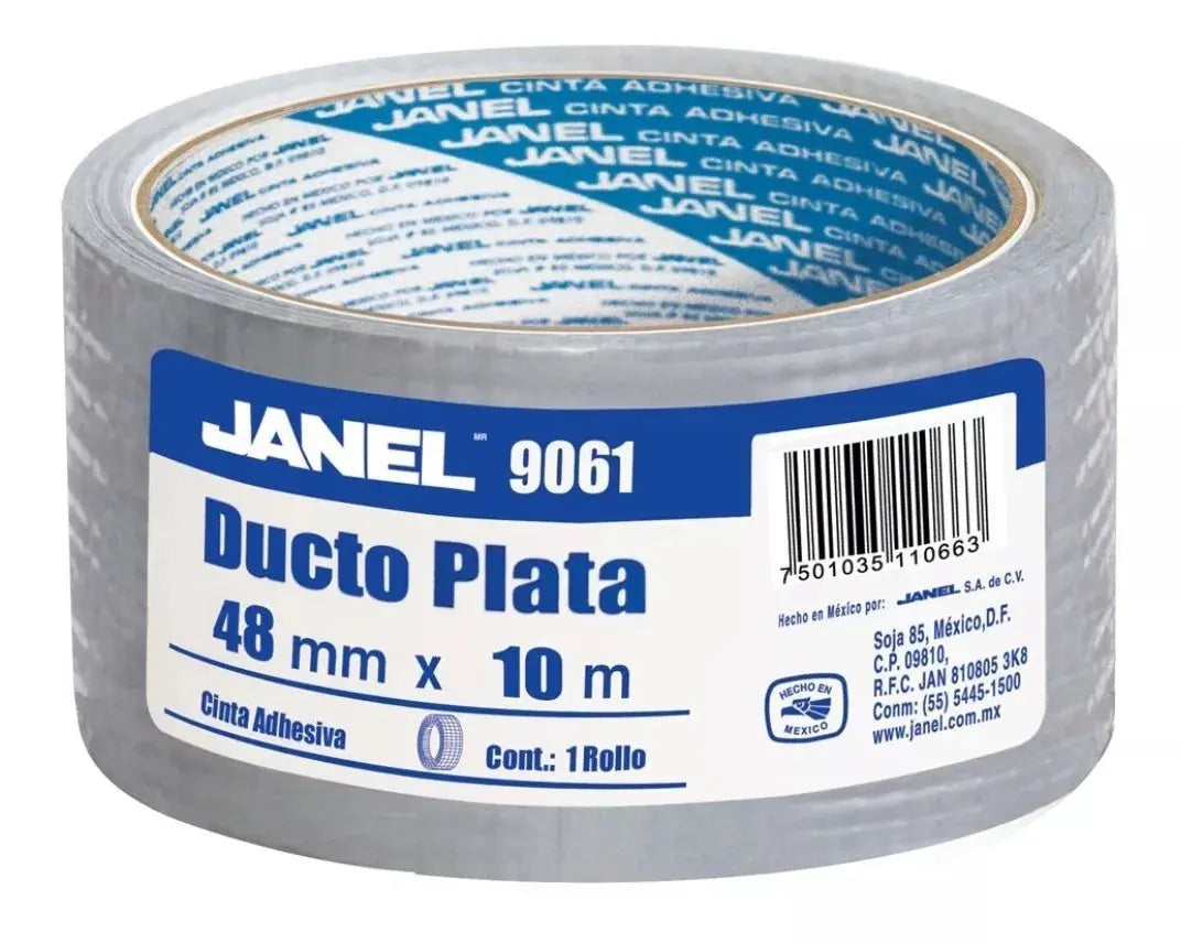 Cinta Adhesiva Ducto Plata Selladora 9061 48mm X 50m Janel - Janel - uso