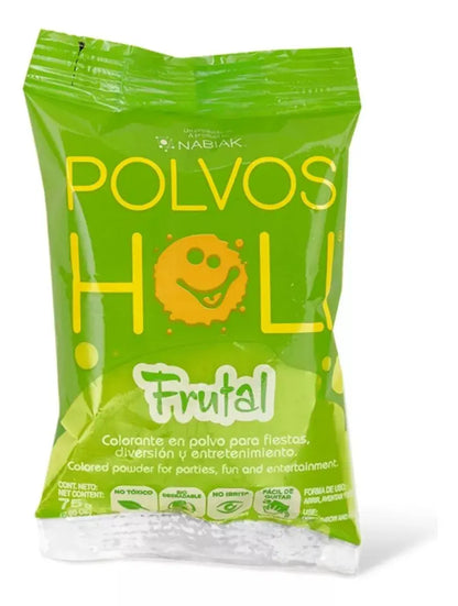 Polvos Holi Original Frutal 75gr Fiestas Paquete De 20 - Polvos Holi - detalle
