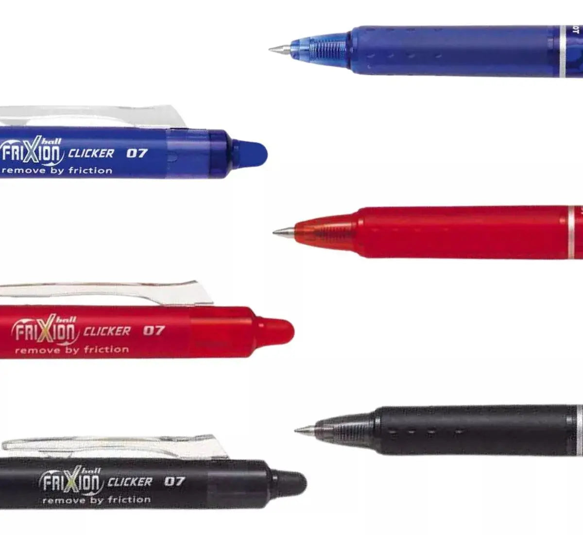 3 Plumas Pilot Frixion Clicker Retractil Tinta Borrable Gel - Pilot - contenido