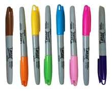 8 Marcadores Permanente Tatoo Baco Punta Fina Color Surtidos - BACO - detalle
