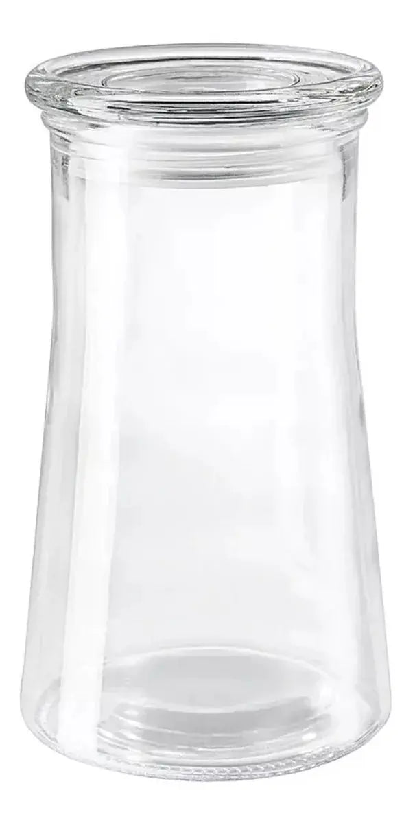 Envase Brocal Tapa Contenedor Frasco Vidrio Cristal 1.2 Lt - Vittori
