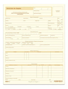5 Blocks Solicitud Empleo Rayter Ahuesado C/25 Hojas C/u - Rayter - vista lateral