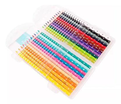 24 Lapices Colores Kiut Punta Gruesa 4mm Redondos Dibujo - Kiut - detalle