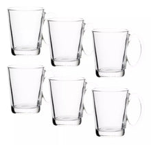Set 6 Tazas Café Té Conica Lisa Vidrio Mayoreo 240ml - Vittori