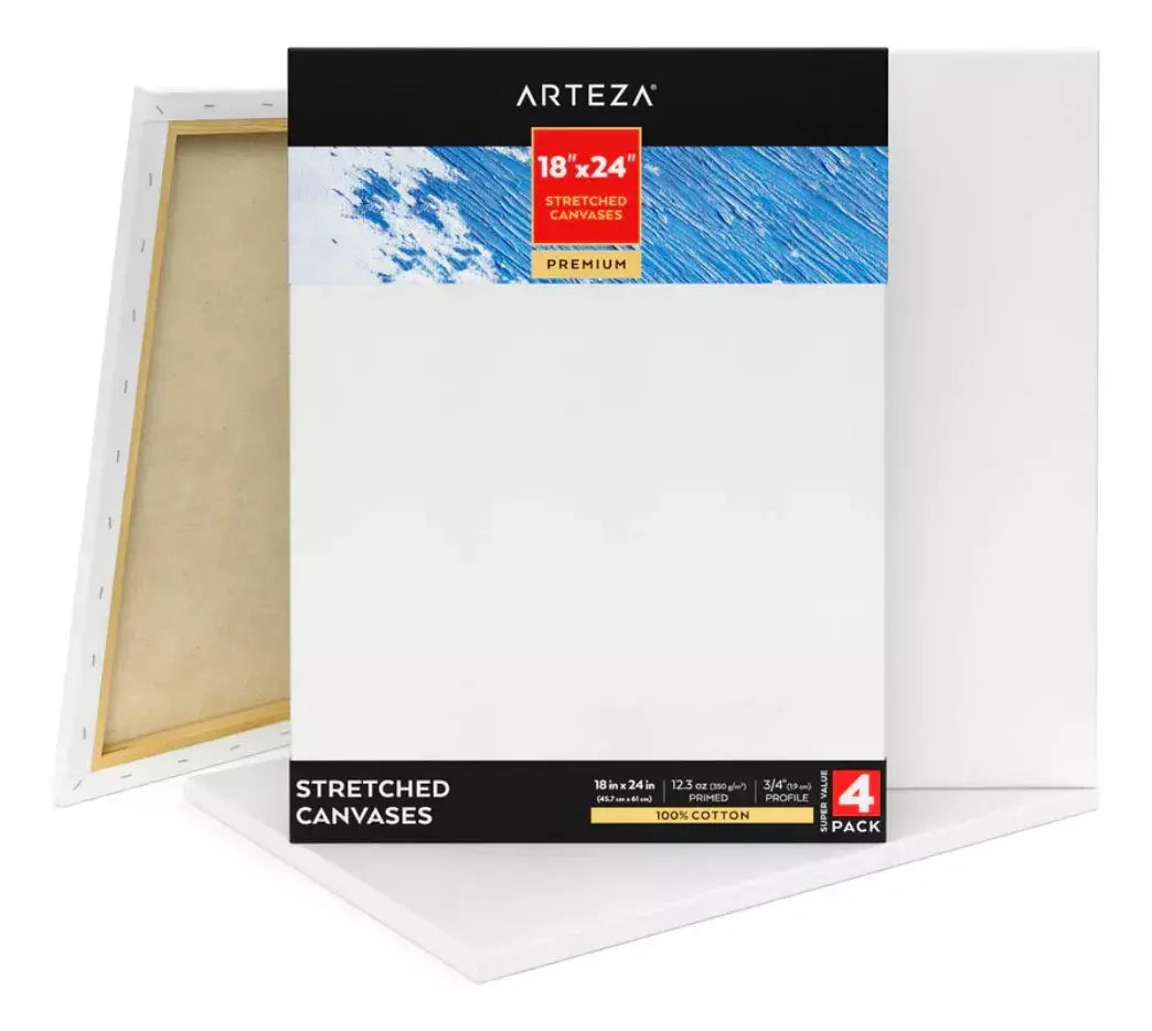 Paquete 4 Bastidores Premium 18 X 24 Pulgadas Arteza - Coveme - empaque