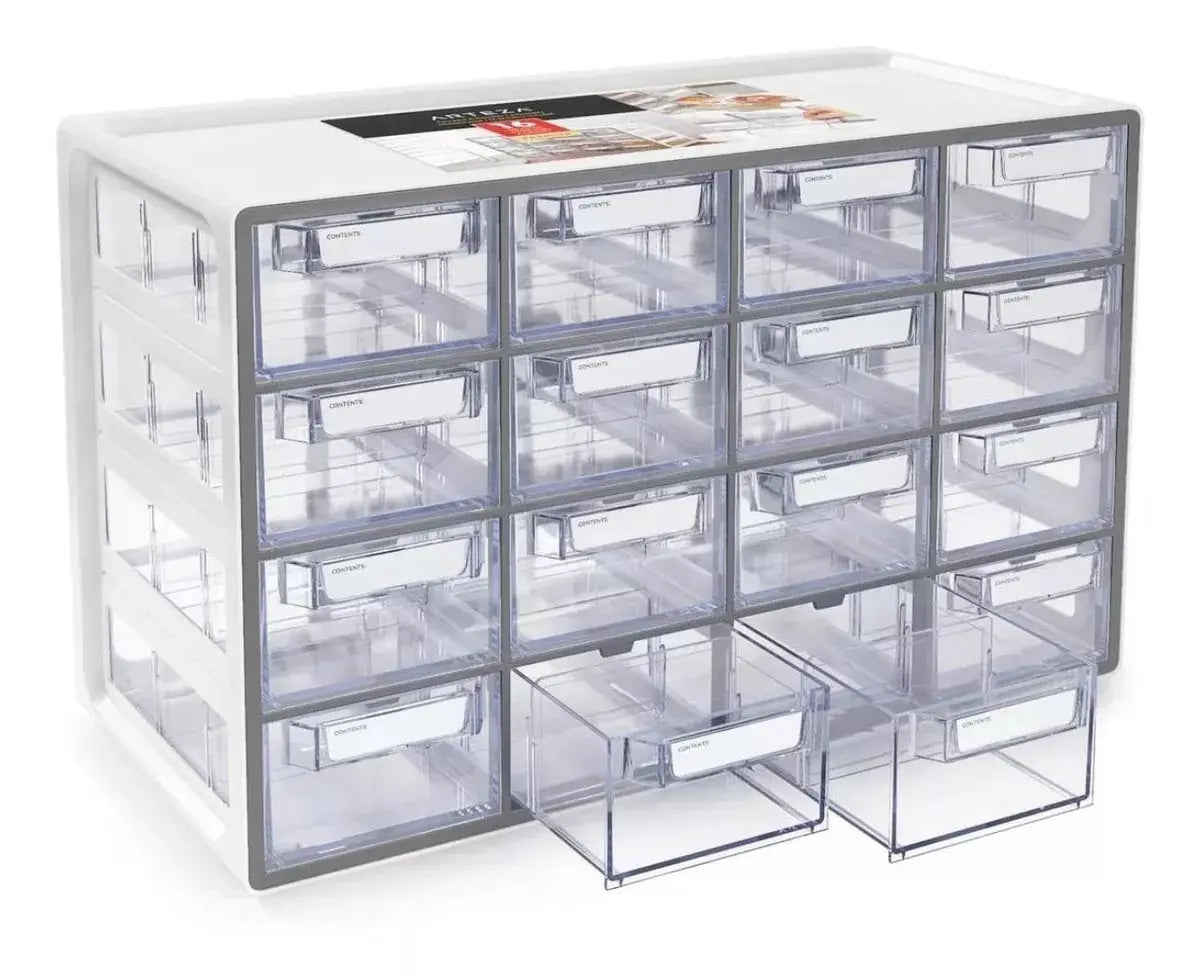 Gabinete Organizador Oficina Escritorio 16 Cajones Arteza - Arteza - vista trasera