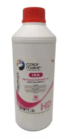 Bote Tinta Sublimar Imprimir Hd 1 Litro Colores Color Make Magenta - ColorMake