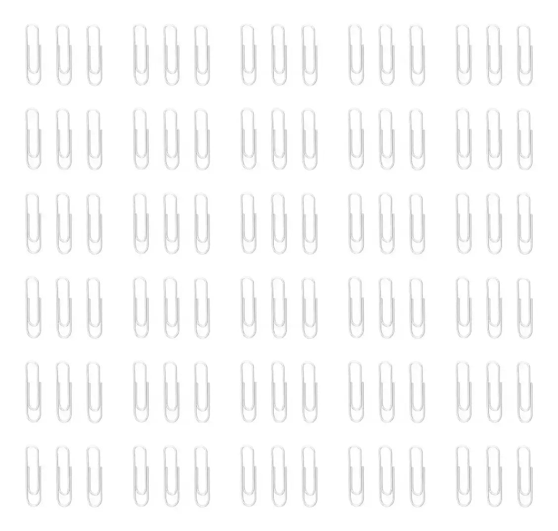 10 Cajas 100 Piezas C/u Clips Estandar Baco No.2 Inoxidable - BACO