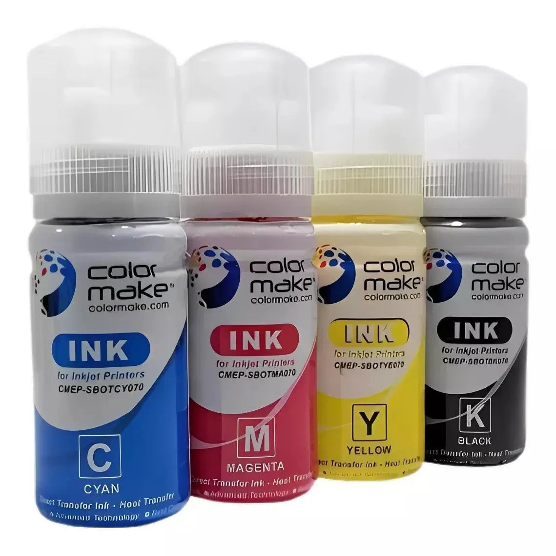 Pack 4 Botes Tinta Sublimar Sublimacion 70ml Color Make - ColorMake - detalle