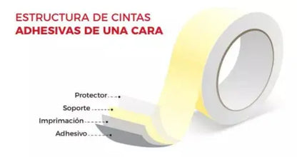 10pz Cinta Adhesiva Janel Transparente 18mmx33m Rollo Chica - Janel - vista trasera