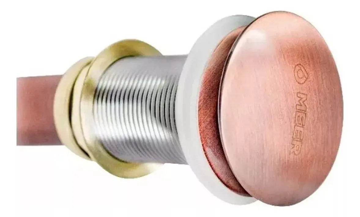 Contra Lavabo Pop Up Meer Circular Oro Rosado 1 1/4 Pulgadas - CNX