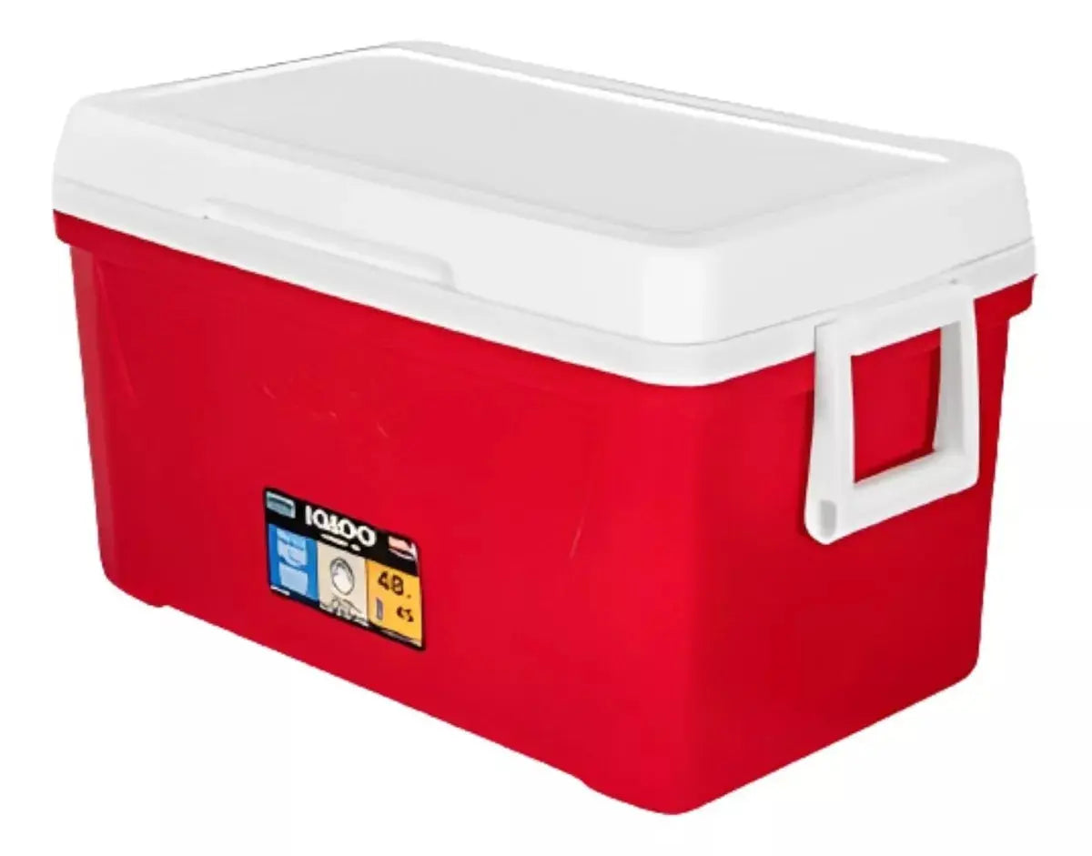 Hielera Laguna IGLOO 48qt 76 Latas 45.42 Litros Rojo - Igloo - empaque