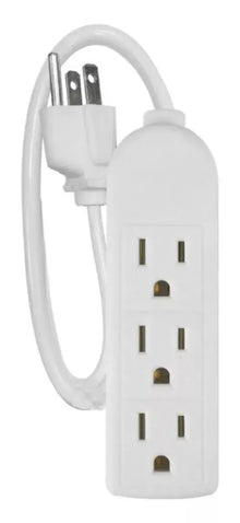 Barra Multicontacto Sanelec Mini 3 Entradas 8610 0.6m - Sanelec - vista lateral