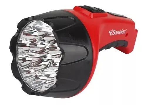 Linterna Recargable Portátil Sanelec 15 Leds Cuerpo Abs 1614 - Sanelec - empaque