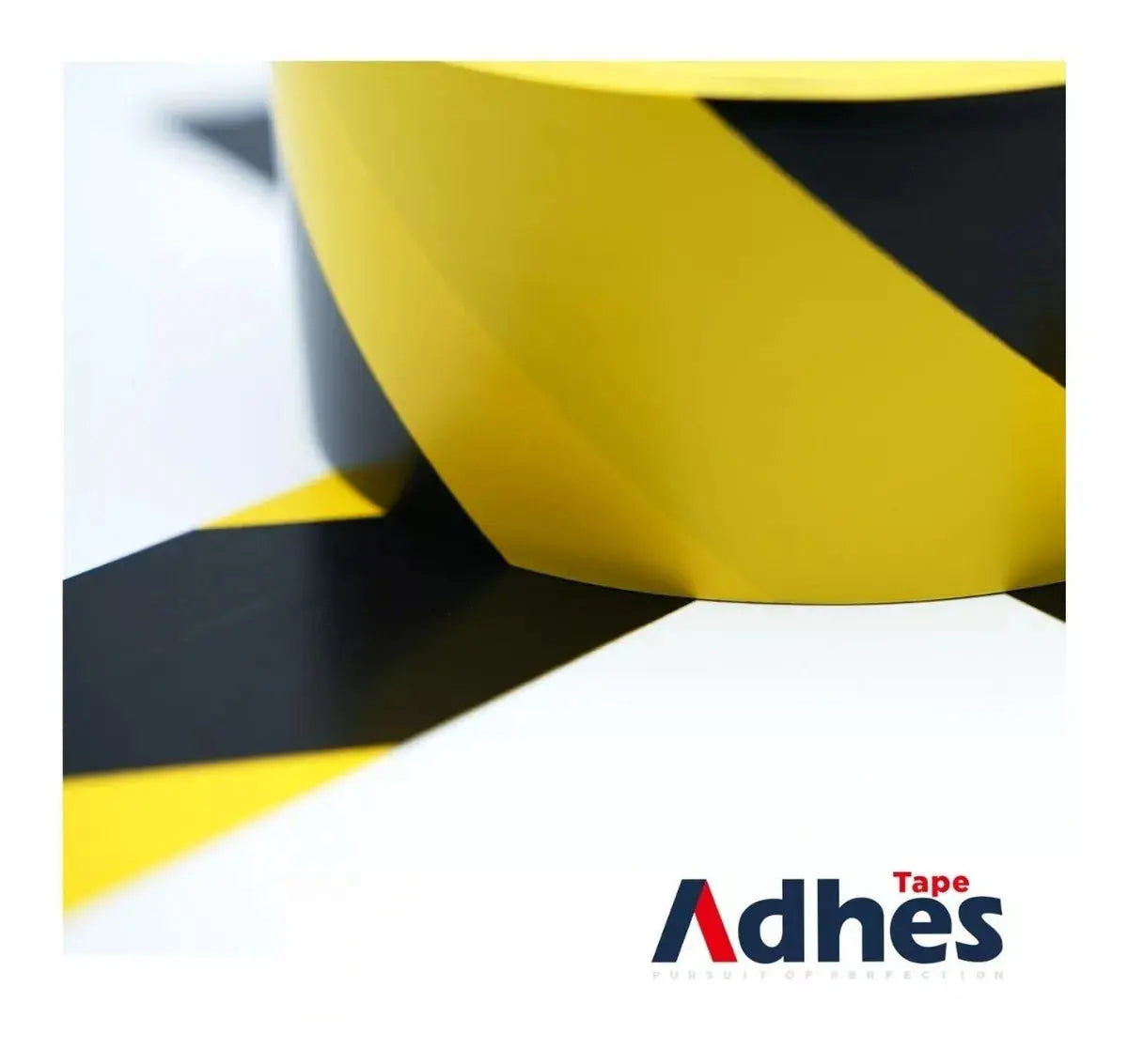 3pz Cinta Advertencia Marcaje Adhes Negro/amarillo Pvc 33m - ADHES - vista trasera