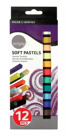 Gises Pasteles Suaves Colores Surtidos Daler Rowney Set 12 Piezas - Daler-Rowney - vista lateral
