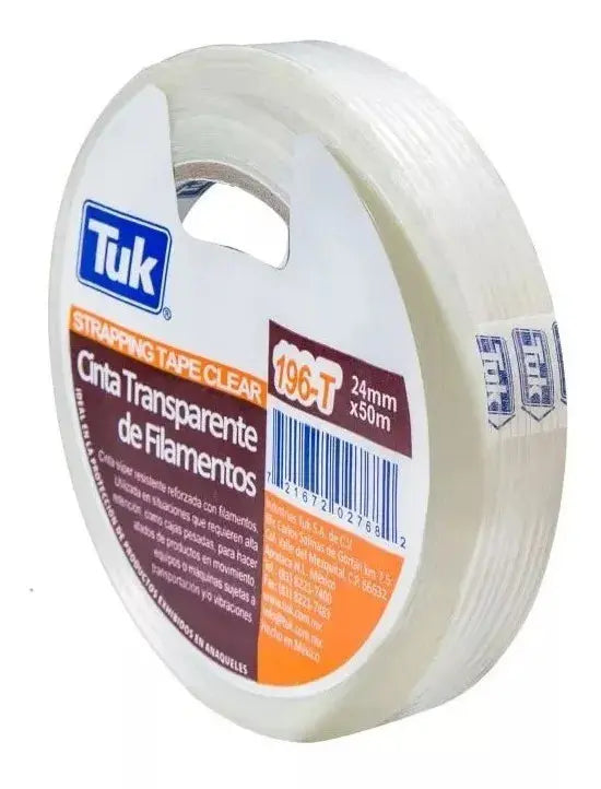 Cinta Tuk 196t Flejadora Filamentos 2.4cm X 50m - Tuck