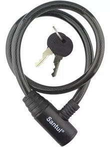 Candado Cable Llave Santul Acero Uso Ligero 65cm Largo - Santul - detalle