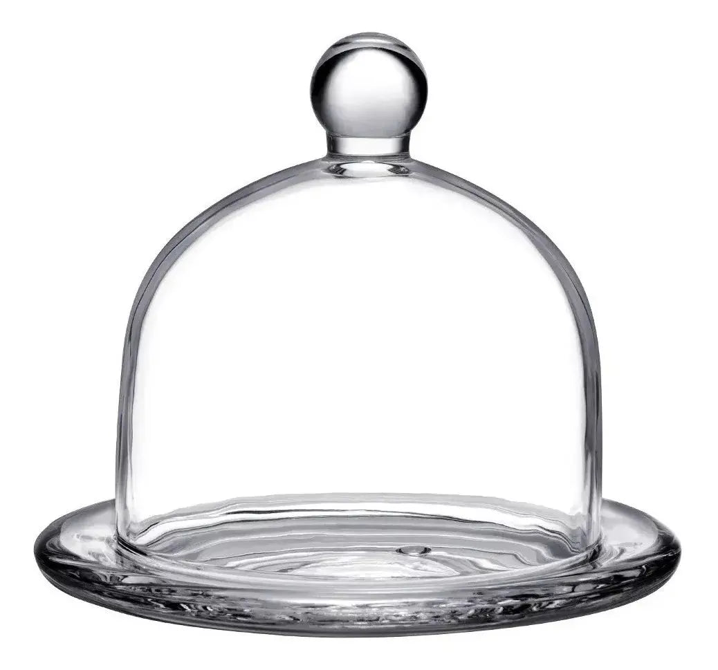 Bombonera Capelo Cristal Tapa Pastel Plato Vidrio - Vittori