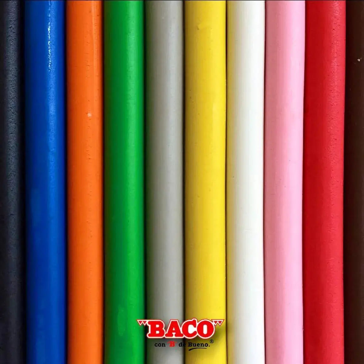 Caja 10 Barras Plastilina Baco Colores Surtidos Escolar - BACO - empaque