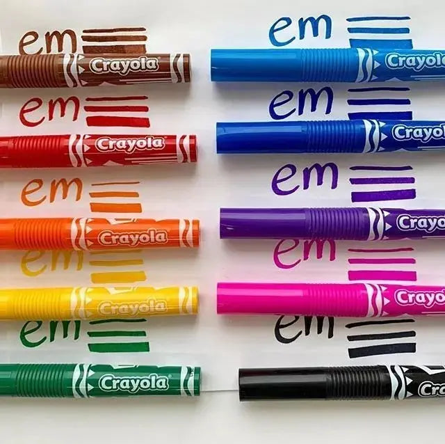 10 Plumones Multiline Alternative Crayola Diferentes Trazos - Crayola - detalle