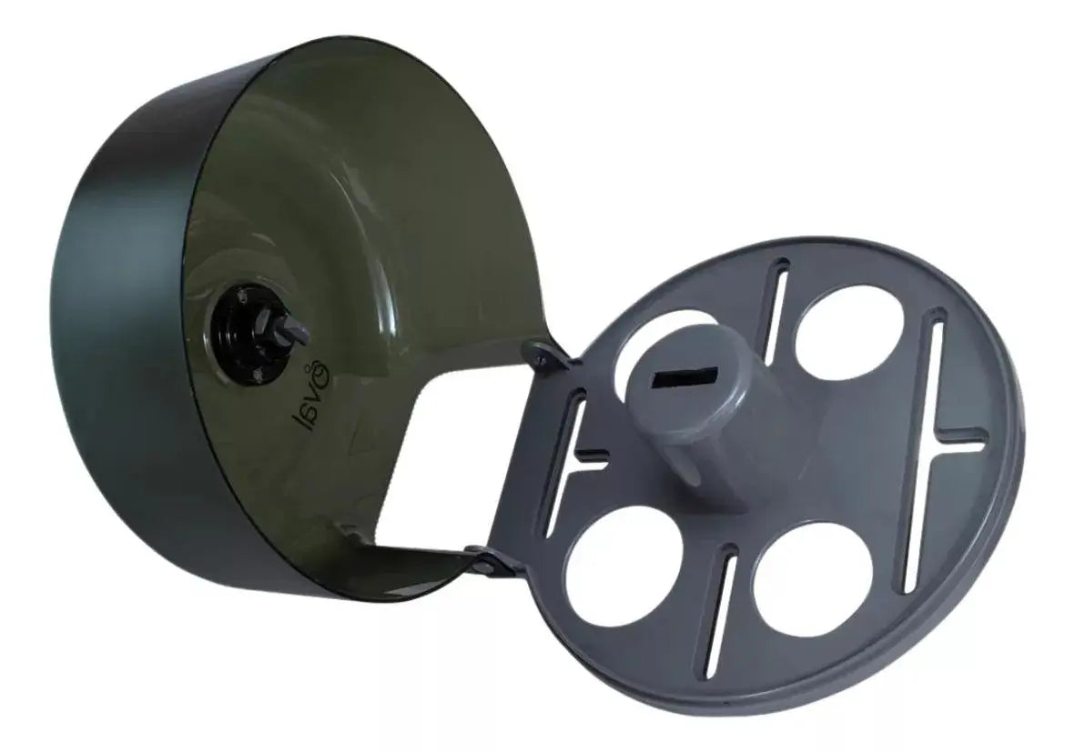 Despachador Papel Junior Humo Uso Rudo Industrial - Oval - vista lateral