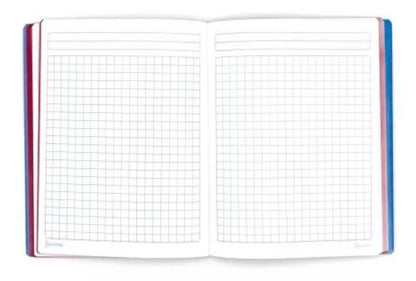Cuaderno Frances 100hjs Norma Color 360 Cosido Cuadro Grande - Norma - accesorios