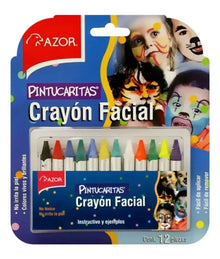 Azor- Crayon facial pintucaritas c/12 azor - Azor - vista trasera