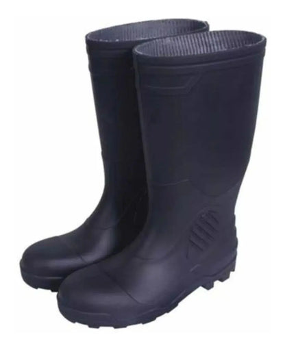 Botas Industrial Calzado Protección Pvc Antiderrapante Negro 10 - Alyger - vista lateral
