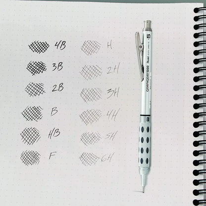 3 Minas Puntillas Lapicero Pentel Super Hi-polymer 0.5mm - Pentel - vista trasera