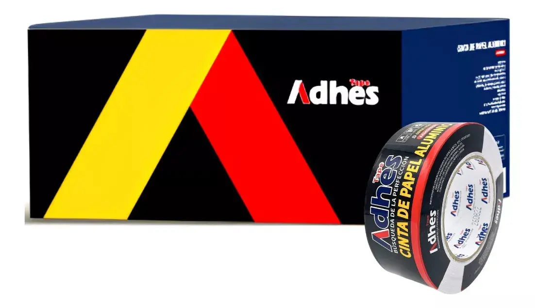 Caja 24pz Cinta Adhesiva Aluminio Adhes Impermeable 48mmx45m - ADHES - vista trasera