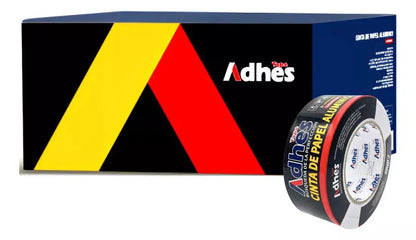 Caja 24pz Cinta Adhesiva Aluminio Adhes Impermeable 48mmx45m - ADHES - vista trasera