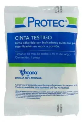 Cinta Testigo Vapor Protec 18mmx50m Esterilizar Adherible - Degasa