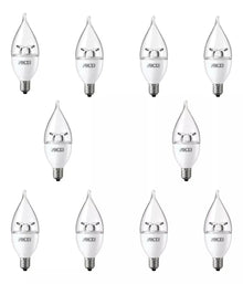 Pack De 10 Focos Flama Led Aksi 4w Luz Blanca Base E12 - Aksi