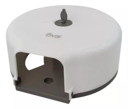 Despachador Papel Higienico Jumbo Oval Blanco Translucido - Oval - empaque