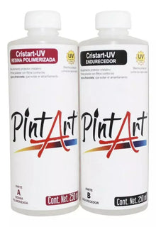 Resina Cristart Ultravioleta (a+b) Pintart 250ml Epoxica - Roel