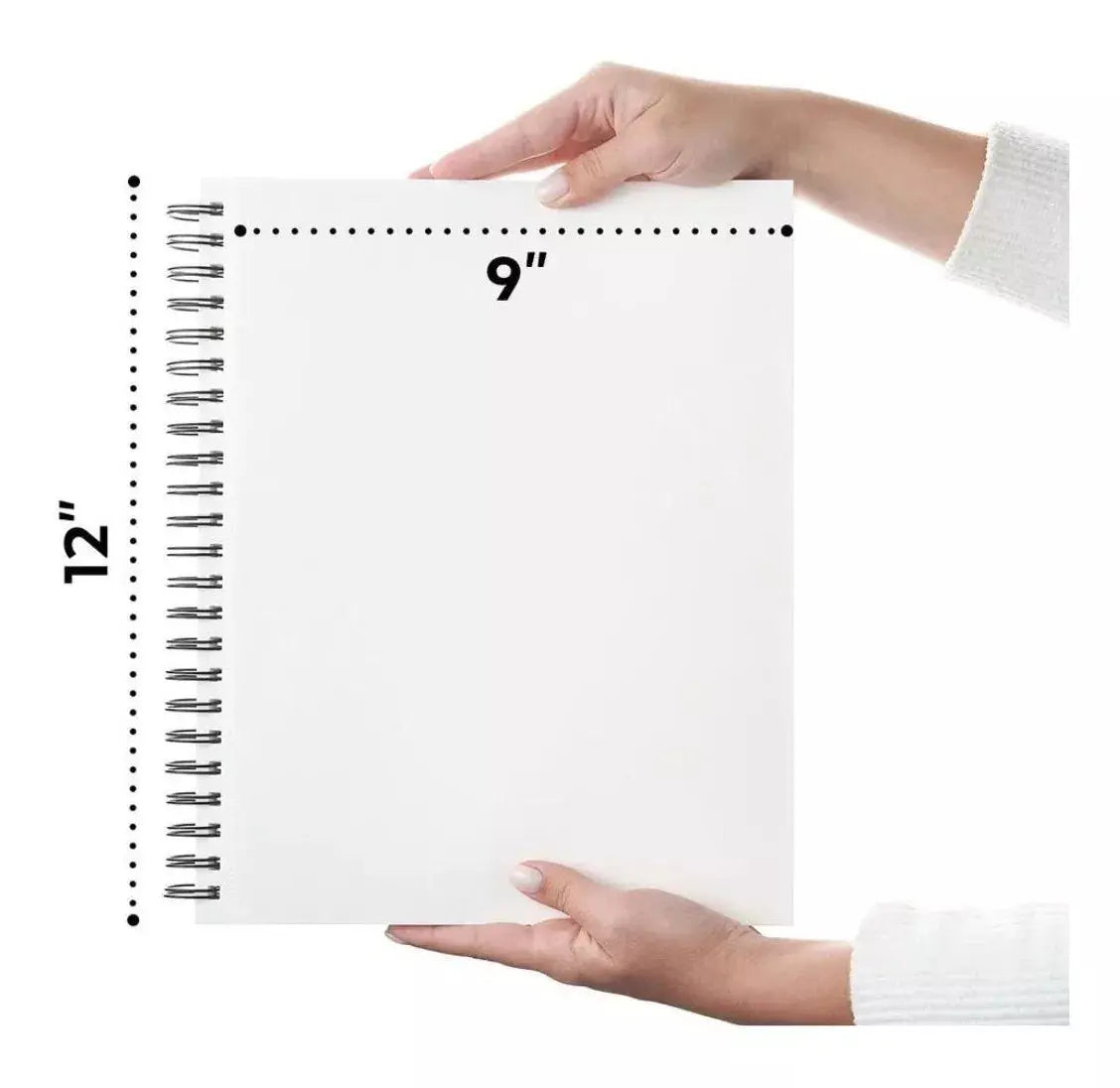 Cuaderno Dibujo Espiral 100h Microperforado 22.9x30.5 Arteza - Coveme - detalle