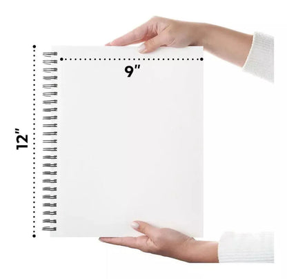 Cuaderno Dibujo Espiral 100h Microperforado 22.9x30.5 Arteza - Coveme - detalle
