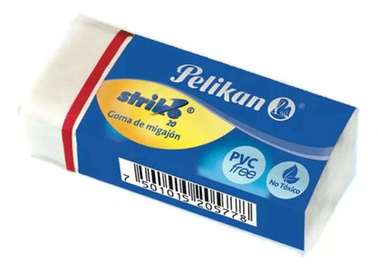 20 Goma Borrador Migajon Superborrado Lápiz Pelikan Strike20 - Pelikan - uso
