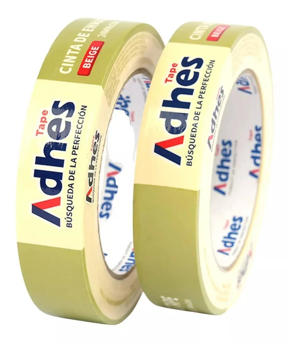 Cinta Enmascarar Beige Adhes 18mm X 50m Masking Tape Papel - ADHES