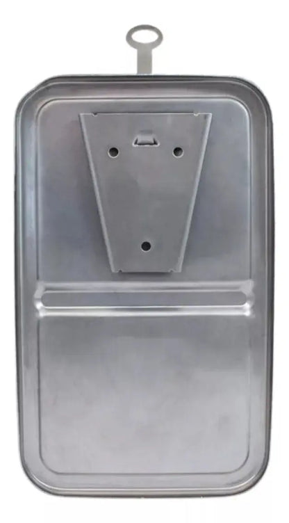 Jabonera Oval Acero Inoxidable Satinado 1 Litro Industrial - Oval - empaque