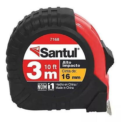 Flexometro Alto Impacto 3m 16mm Santul Resistente Impacto - Santul