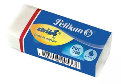 3 Gomas Borrador Migajón Superborrado Lápiz Pelikan Strike20 - Pelikan - uso