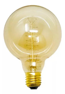Foco Vintage Sanelec 35w Tipo Globo Luz Cálida 1730 - Sanelec - detalle